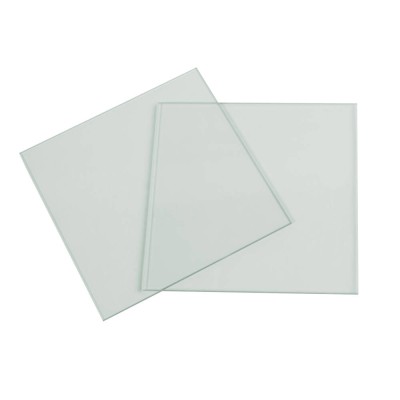 10 x 10cm Plain Glass Plates 2mm thick ( Pack of 2) 