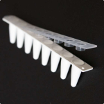 Probówki FastGene® do PCR 0,1 ml, w paskach po 8 szt. BIAŁE + wieczka płaskie w paskach przeźroczyste po 8 szt.
