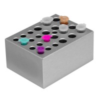 Combination block: for 0.5 ml tube, 12 wells and for 1.5 or 2.0 ml tube, 12 wells (on the same side)