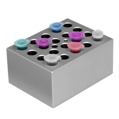 Double side block: one side for 1.5 or 2.0 ml tube, 20 wells ;Opposite side for 0.5 ml tube, 30 wells 