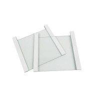 20 x 20cm Notched Glass Plates with 1mm Bonded Spacers ( Pack of 2)